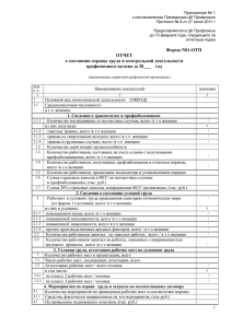 Приложение № 1 к постановлению Президиума ЦК Профсоюза Представляется в ЦК Профсоюза