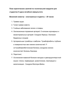 5 курс, весенний семестр, практические занятия для российских