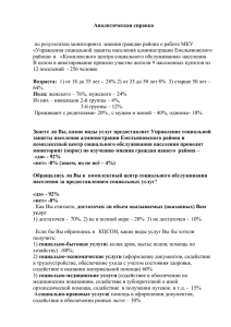 Анализ анкет - Управление социальной защиты населения