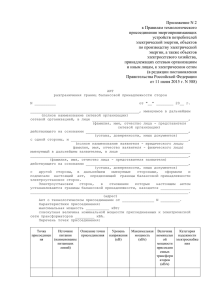 Акт разграничения границ балансовой принадлежности сторон