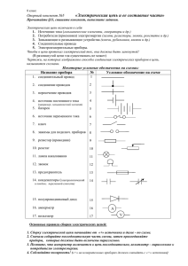 «Электрическая цепь и ее составные части» Опорный конспект №5