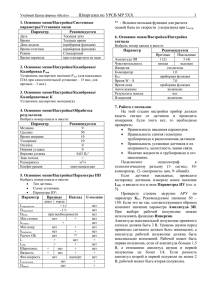 Шпаргалка по УРСВ МР 5ХХ      ... 1. Основное меню/Настройка/Системные параметры/Установка часов Параметр