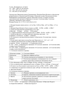 6 класс. Демоверсия по истории. «5» - 90% - 100% (27