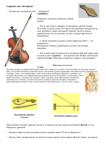 Скрипка дает интервью