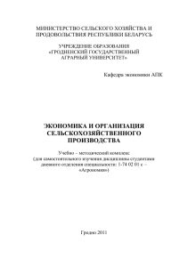 УМК Чернушевич ЭКОНОМИКА И ОРГАНИЗАЦИЯ