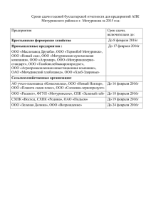 Сроки сдачи годовой бухгалтерской отчетности для предприятий