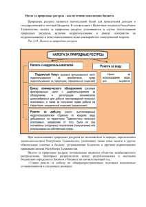 Налог за природные ресурсы — как источник пополнения бюджета