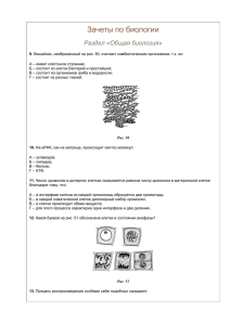 Зачеты по биологии