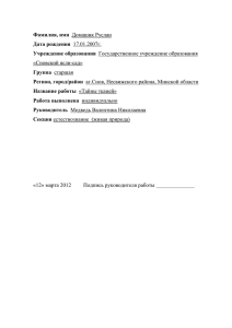 Исследовательская работа Тайны ткани