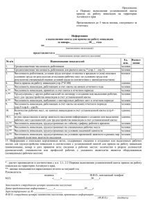 о выполнении квоты для приема на работу инвалидов