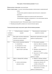 4. Модульный урок. Качественные реакции.9 класс