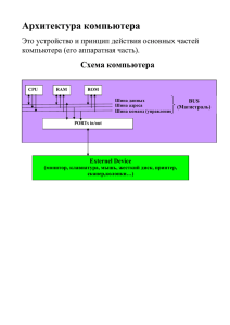 Архитектура Компьютера