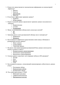 1.  В виде чего представляется экономическая информация до компьютерной обработки?