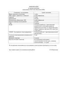 ИНФОРМАЦИЯ по срокам ожидания