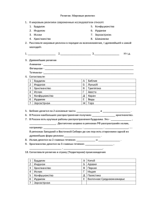 Религии. Мировые религии К мировым религиям современные