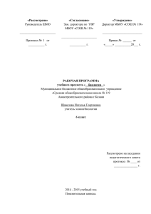 Руководитель ШМО Зам. директора по  УВР Директор МБОУ «СОШ № 119»