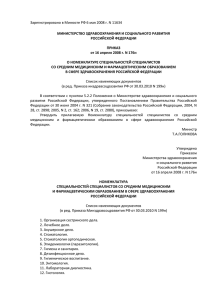 приказ Минздравсоцразвития РФ от 16.04.2008 № 176н