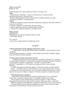 Урок: Основы ИЗО Класс: 2(7 ОП) Тема: Путешествие в страну