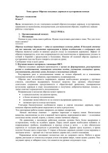 правилами ее выполнения, инструментами для выполнения обрезки; отработать навыки