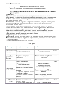 План-конспект урока технологии 6 класс Натуральные волокна животного происхождения  Цель урока