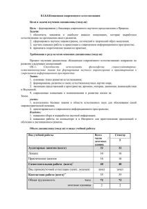 Б1.Б.8 Концепции современного естествознания