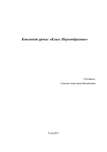 Конспект урока "Класс Паукообразные"