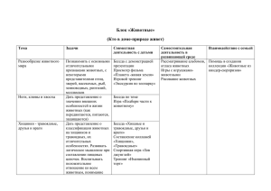 Блок "Животные"