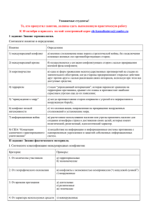 Практическая и самостоятельная работы по истории