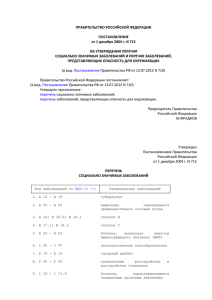 ПРАВИТЕЛЬСТВО РОССИЙСКОЙ ФЕДЕРАЦИИ ПОСТАНОВЛЕНИЕ от 1 декабря 2004 г. N 715