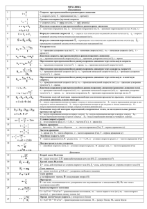 МЕХАНИКА Кинематика Скорость при прямолинейном