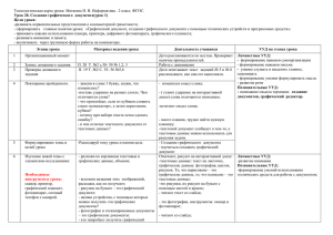 Технологическая карта урока: Матвеева Н. В. Информатика . 2 класс.... - сформировать   главные понятия урока:  «Графический документ,... Урок 28. Создание графического  документа(урок 1) Цели урока: