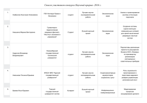 Список участников - Южно-Уральский институт управления и