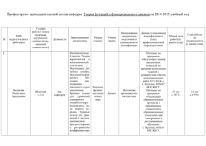 Персональный состав ППС