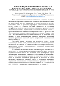 Бессуднова Надежда Олеговна – к.ф.-м.н