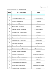 Приложение №2 - Московская аудиторская палата
