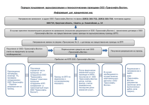 Порядок пользования ВТП Транснефть