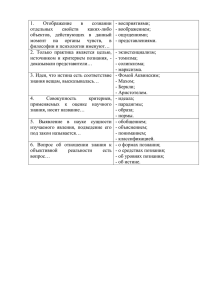 Отображение в сознании 1.