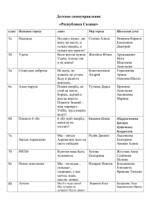 Детское самоуправление «Республика Солнце