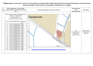 Перечень земельных участков Сарафоново1