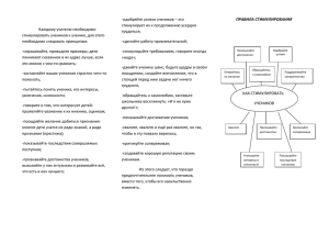 Стимул к учению, памятка - Сайт школы № 92 г. Кемерово