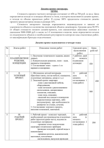 Дизайн проект интерьера.