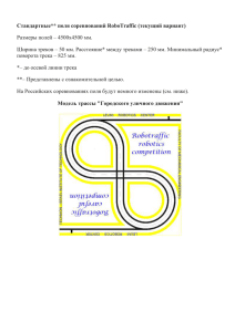 Модель трассы для движения на скорость – "слалом"