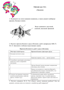 Рабочий лист № 2. «Экологи»