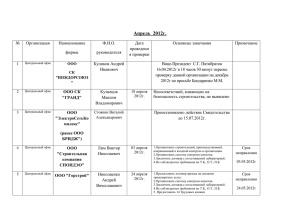 Апрель 2012г.