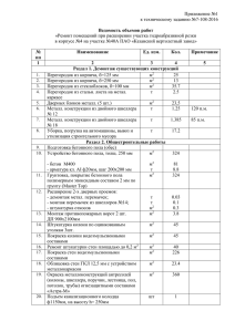 Приложение №1 к техническому заданию №7-108