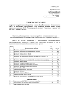 Техническое задание - Международный аэропорт Ставрополь