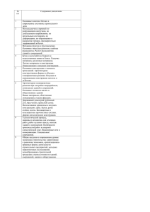 п/п Содержание дисциплины 1 Основные понятия. Истоки и