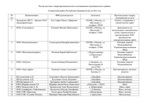 Реестр местных товаропроизводителей и поставщиков