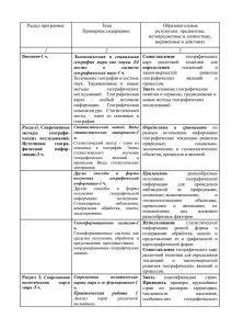 Раздел программы. Тема Образовательные Примерное содержание.