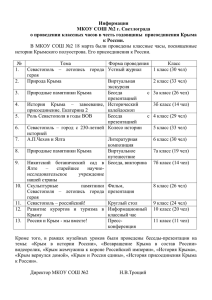 Информация МКОУ СОШ №2 г. Светлограда о проведении